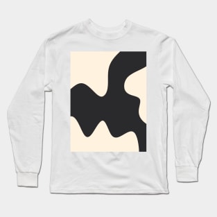 Abstract monochrome shapes 2 Long Sleeve T-Shirt
